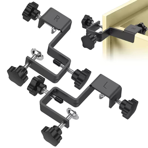 Abrazaderas de instalación para frentes de cajones, clips de fijación de acero para cajones, plantilla resistente para herrajes de gabinetes, herramienta de abrazadera para cajones y gabinetes de carpintería - Product Image 1