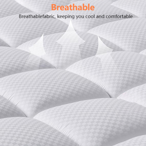 Atacado Soft Colchão <span class=keywords><strong>Topper</strong></span> Queen Size Extra Grosso Colchão Pad Bolso Profundo Colchão Acolchoado Protetor para Bed Cover - Product Image 4