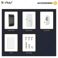 Cerradura para Gabinete de Oficina KEMUU TTlock de Aleación de Aluminio con Tarjeta RFID, Código PIN, Habilitada para Nube y SDK