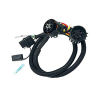 Arnés de cableado para remolque americano WEISI de 7 y 4 pines, adaptador macho/hembra, cable de extensión con cable blanco, clasificación IP67, longitud personalizada