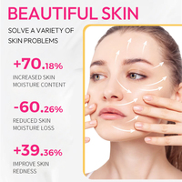 Tonique pour le visage à l'eau de rose rose PDRN, anti-rides, raffermissant, hydratant, avec extrait de rose et d'ADN de saumon, 250 ml