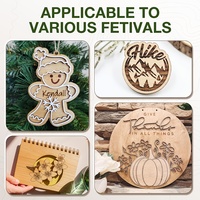 Plaques de bois de peuplier et de tilleul de qualité 2 mm 3 mm découpées au laser pour pièces de jouets, artisanat en bois, boîtes en bois, enseignes murales - Style art populaire