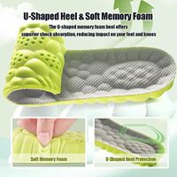 Plantillas para Aumentar la Altura con Tecnología 4D Cloud, Plantillas de Espuma Viscoelástica Suave para Zapatos que te Hacen Más Alto