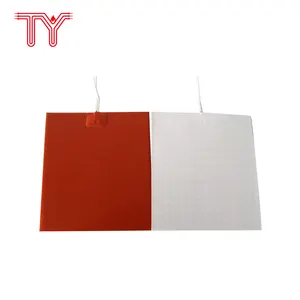 Flexible Different Shapes Silicone Rubber Heaters Heating Pad Mat Heater With Thermistor Thermostat