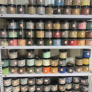 Chips de colores decorativos de <span class=keywords><strong>mica</strong></span> con efecto de mármol para pintura de suelo de garaje Copos de vinilo epoxi y revestimientos de hormigón para revestimientos de paredes - Product Image 3