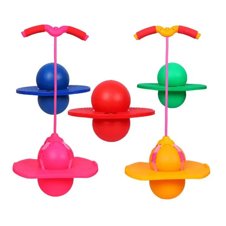 Exercise Jumping Bounce Yoga Fitness Ball Rock Bouncing Ball with Handle Jumping Hopper Ball Toy for Adults Kids