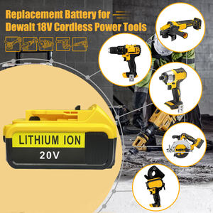 Batería de Repuesto de <span class=keywords><strong>20V</strong></span> para DEWALT, Compatible con DCB206 DCB205, para Taladros y Amoladoras Angulares DEWALT, con Certificación CE. - Product Image 5