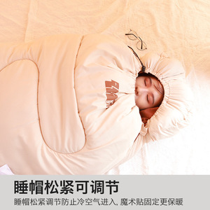 Saco de dormir Explorers para adultos, grueso, cálido, portátil, para acampar al aire libre, uso en verano e invierno - Product Image 4