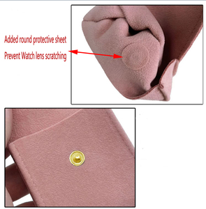 Bolsa Organizadora de Viaje para Relojes con Funda de Terciopelo Personalizada, Bolsa para Relojes de Cuero de Gamuza, Bolsa para Joyas de Microfibra de Gamuza, para Perfumes Finos - Product Image 3