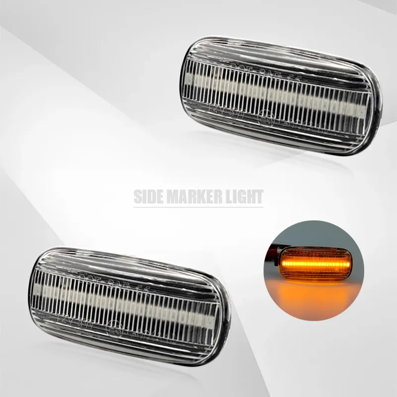 Đèn LED Báo Hiệu Bên Hông Ống Kính Trong Suốt Đèn Tín Hiệu Rẽ Cho Audi A3 S3 8P A4 S4 RS4 B6 B7 B8 A6 S6 RS6 C5