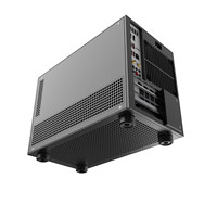 Boîtier PC compact en aluminium MATX 19,55 L, châssis 6061, GPU 360 mm, refroidisseur CPU 168 mm, alimentation ATX, 4 emplacements, pour jeux, en stock