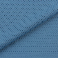 Tissu en maille œil-de-perdrix tricoté chaîne, séchage rapide, respirant, 150 GSM, 95 % polyester, 5 % élasthanne, teint, pour T-shirt d'été