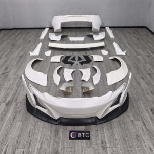 Kit de Carrocería Ancha para Automóvil, <span class=keywords><strong>Precio</strong></span> de Fábrica, para <span class=keywords><strong>Mclaren</strong></span> MP4-12C 650S, Estilo LB, Fibra de Vidrio, Parachoques Delantero y Trasero, Faldones Laterales, Alerón - Product Image 2