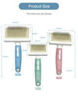 Nettoyage pour animaux de compagnie Massage Toilettage Dos incurvé Slicker Hair Remover Brosse pour chiens et chats