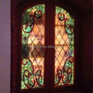 Vidrio Artístico Tiffany Estilo Americano Personalizado, Vidrio Decorativo para Puertas y Ventanas - Product Image 6