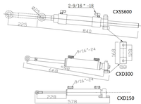 Moteur diesel hydraulique inbord de 150 CV avec système de direction, pompe à cylindre et tube pour pièces hydrauliques de yacht