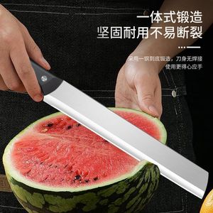 Juego de cuchillos afilados para frutas de acero inoxidable para cocina, cuchillo multiusos comercial y doméstico para sandía, cuchillo grande y largo para sandía - Product Image 1