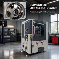 Machine à réparer les jantes YUJIE VL23 avec élimination précise des matériaux pour la rénovation des jantes de voitures et de SUV vieillies et oxydées