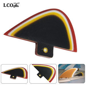 Planche de bodyboard en fibre de verre, petite, trois pièces, modèle B5, avec ailerons de queue et aileron central, dotée de connecteurs FCS1 - Product Image 2