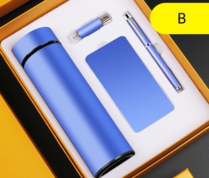 Chai Nước Hiển Thị Nhiệt Độ Logo Theo Yêu Cầu + Sạc Dự Phòng + Bút + Ổ Usb Flash Bộ Quà Tặng Khuyến Mãi - Product Image 4