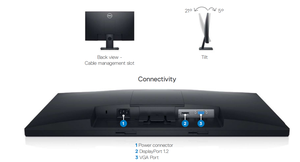 Moniteur incurvé E2420H 24 pouces - Nouveau 250 cd/m² Temps de réponse de 10 ms Rapport d'affichage 16:9 Interface VGA pour usage professionnel - Product Image 2