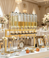 Diffuseurs d'arômes de luxe avec support doré, 8 têtes de pulvérisation, 375ml/500ml/750ml, distributeur d'huiles essentielles et de parfums, barre de diffusion de senteurs