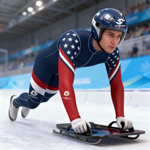 Combinaison de <span class=keywords><strong>luge</strong></span> aérodynamique coupe-vent et durable pour hommes, idéale pour l'entraînement sportif sur <span class=keywords><strong>glace</strong></span> - Product Image 5