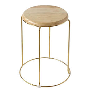 Taburete de Madera Maciza para el Hogar, Barra de Acero Reforzada, Diseño Moderno y Sencillo, Apilable, Muebles para Comedor, Restaurante, Cafetería - Product Image 5