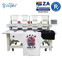 Machine à broder multifonctionnelle Yinghe ZA Sock Johannesburg Warehouse 4 têtes, 12/15 aiguilles, écran tactile LCD 10 pouces, 1200 tr/min, nouvelle génération