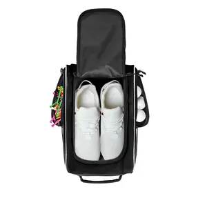 Borsa per scarpe da Golf con cerniera borse per scarpe con ventilazione e tasca esterna per calze da Golf t-shirt