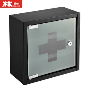 Wall Mounted Medicine Cabinet Powder Coating Medicine Box Medical Supplies Storage Box