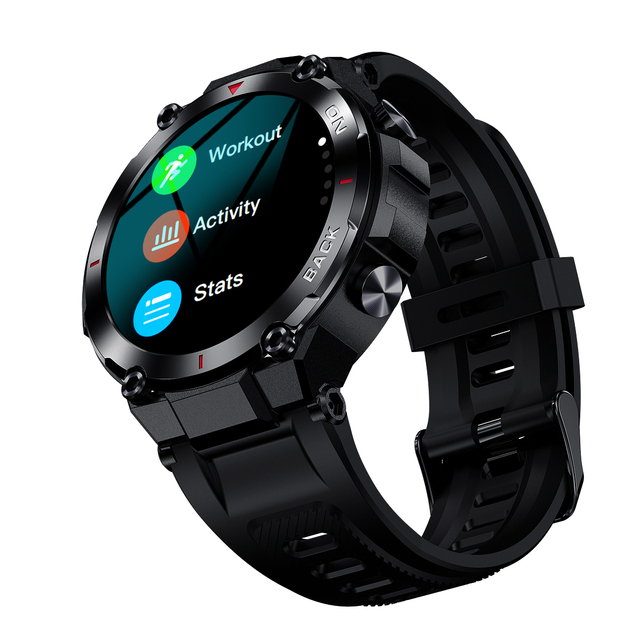2023 Outdoor GPS Sport K37 Fitness Tracker 480mAh Big Battery Reloj Smartwatch for Android IOS Men 1.32" Smart Watch