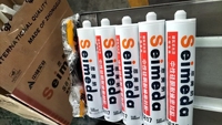 Scellant silicone neutre haute performance pour la construction, le travail du bois et l'emballage - Adhérence flexible résistante aux intempéries et durable
