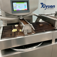 Biscuit chocolade-coatingmachine met roerfunctie, automatische temperatuurregeling, voor chocoladeverwerking