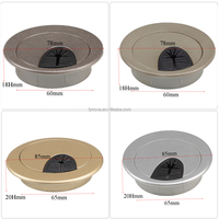 Grommet pour câble en plastique 50 60 80 mm Noir, cache-trou de bureau pour gestion des câbles, organisateur de passage de fils pour bureau