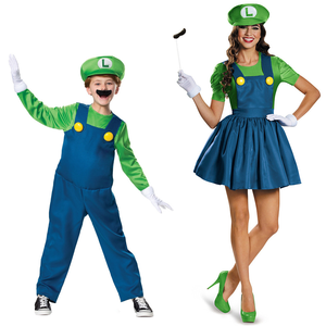Costume de déguisement de carnaval pour adultes et enfants, costume de garçon, costume d'Halloween pour enfants, plombier vert pour hommes - Product Image 4