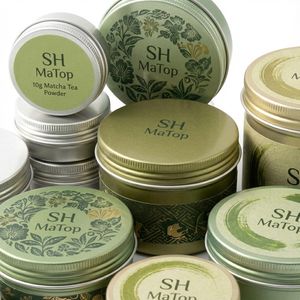 Boîte de conserve ronde en métal de qualité alimentaire 30 ml 50 ml 60 ml, conteneur d'emballage en aluminium pour <span class=keywords><strong>caviar</strong></span>, boîtes de luxe personnalisées pour <span class=keywords><strong>caviar</strong></span> - Product Image 4