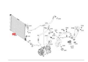 Condensador para Mercedes <span class=keywords><strong>S</strong></span> 400 D <span class=keywords><strong>4MATIC</strong></span> Luxury Sedan 222020 2017-2020 A0995001354 - Product Image 4