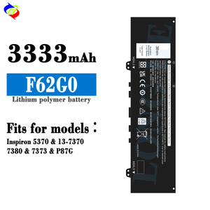 ラップトップバッテリーF62G0 38WH <span class=keywords><strong>Dell</strong></span> Inspiron 5370 13-7370 7380 <span class=keywords><strong>7373</strong></span> P87G - Product Image 1