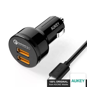 <span class=keywords><strong>AUKEY</strong></span> CC-T8 36W ที่ชาร์จในรถยนต์แบบสองพอร์ตชาร์จเร็ว 3.0 สถานีชาร์จเร็วอุปกรณ์เสริมสำหรับเกม - Product Image 2