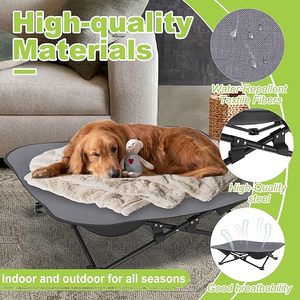 Cama elevada portátil para perros, cuna plegable estable para perros, cama de camping, cama elevada para perros - Product Image 3