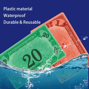ธนบัตรปลอมพลาสติกกันน้ำ ทนทาน สมจริง ใช้เป็นของเล่น ของประกอบฉากภาพยนตร์ เทคนิคมายากล เกมปาร์ตี้ ฝึกคณิตศาสตร์ในโรง<span class=keywords><strong>เรียน</strong></span> - Product Image 2