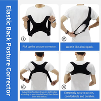 Prix Exceptionnel : Ceinture Correctrice de Posture Magnétique Ajustable en Spandex et Nylon, Soutien Dorsal Flexible et Redresseur Corporel