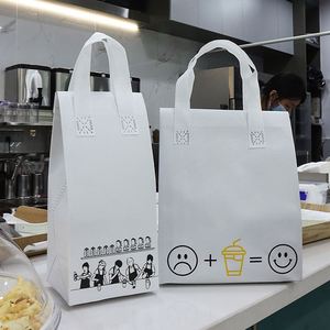 Sac isotherme personnalisé en non-tissé avec logo, en aluminium, étanche, pour café à emporter, repas, aliments, boissons, emballage à emporter - Product Image 5