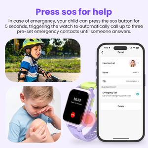 Reloj Inteligente para Niños LAGENIO K9 con IA, Pantalla de 1.7 Pulgadas, Resistente al Agua, con Llamadas SOS, LBS, IP68, GPS, SIM, Diseño de Dibujos Animados - Product Image 3