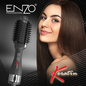 ENZO EN-6218 Soins capillaires professionnels et appareils de coiffure Air chaud noir une étape peigne à cheveux volumateur sèche-cheveux brosse - Product Image 2
