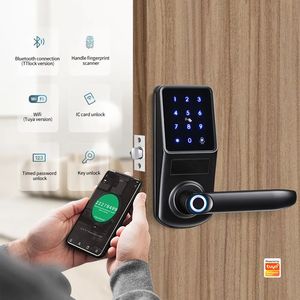 Hot bán nhà sử dụng kỹ thuật số thông minh khóa rfid cửa thẻ xử lý tuya Wifi ttlock khóa thông minh cho tất cả các loại cửa - Product Image 2