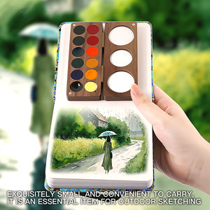 Rubens – Coffret portable de 12 mini aquarelles solides de qualité artistique, pigment riche et application fluide - Product Image 4