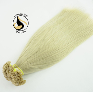 Itips-extensiones de cabello humano Remy, lazos de queratina, con punta plana U V, venta al por mayor - Product Image 1