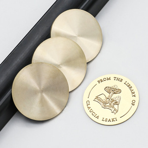 Timbre d'invitation de livre de bibliothèque en métal personnalisé Devise et logo personnalisés Créez votre propre timbre de sceau de <span class=keywords><strong>notaire</strong></span> - Product Image 2